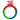 KONG Twistz Ring Dog Toy Multi-Color 1ea/SM