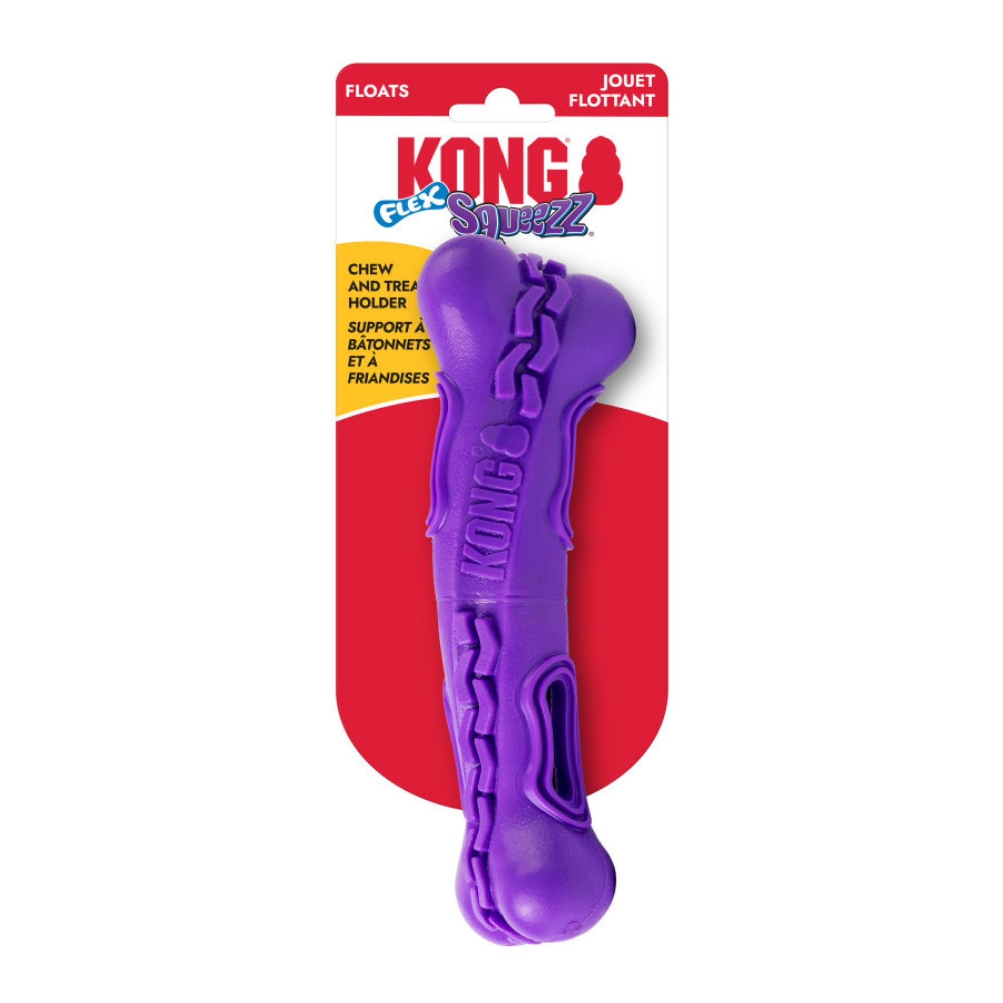KONG Squeezz Flex Bone Dog Toy 1ea/MD