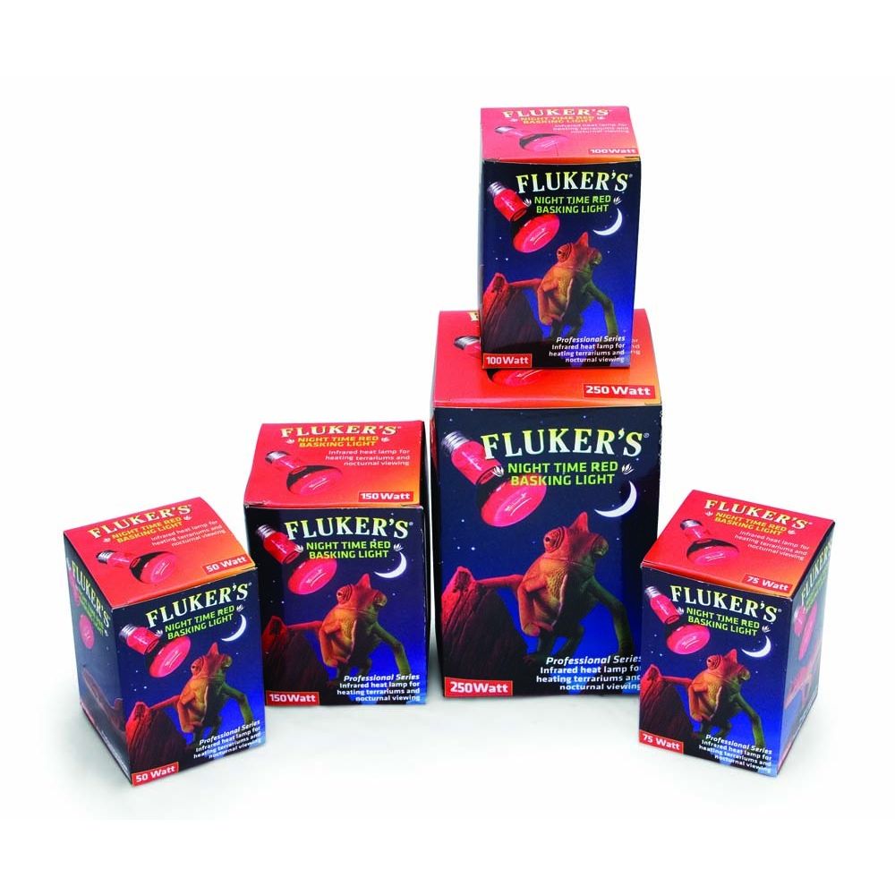 Fluker's Night Time Red Basking Spotlight Infrared Heat Lamp 1ea/75 W