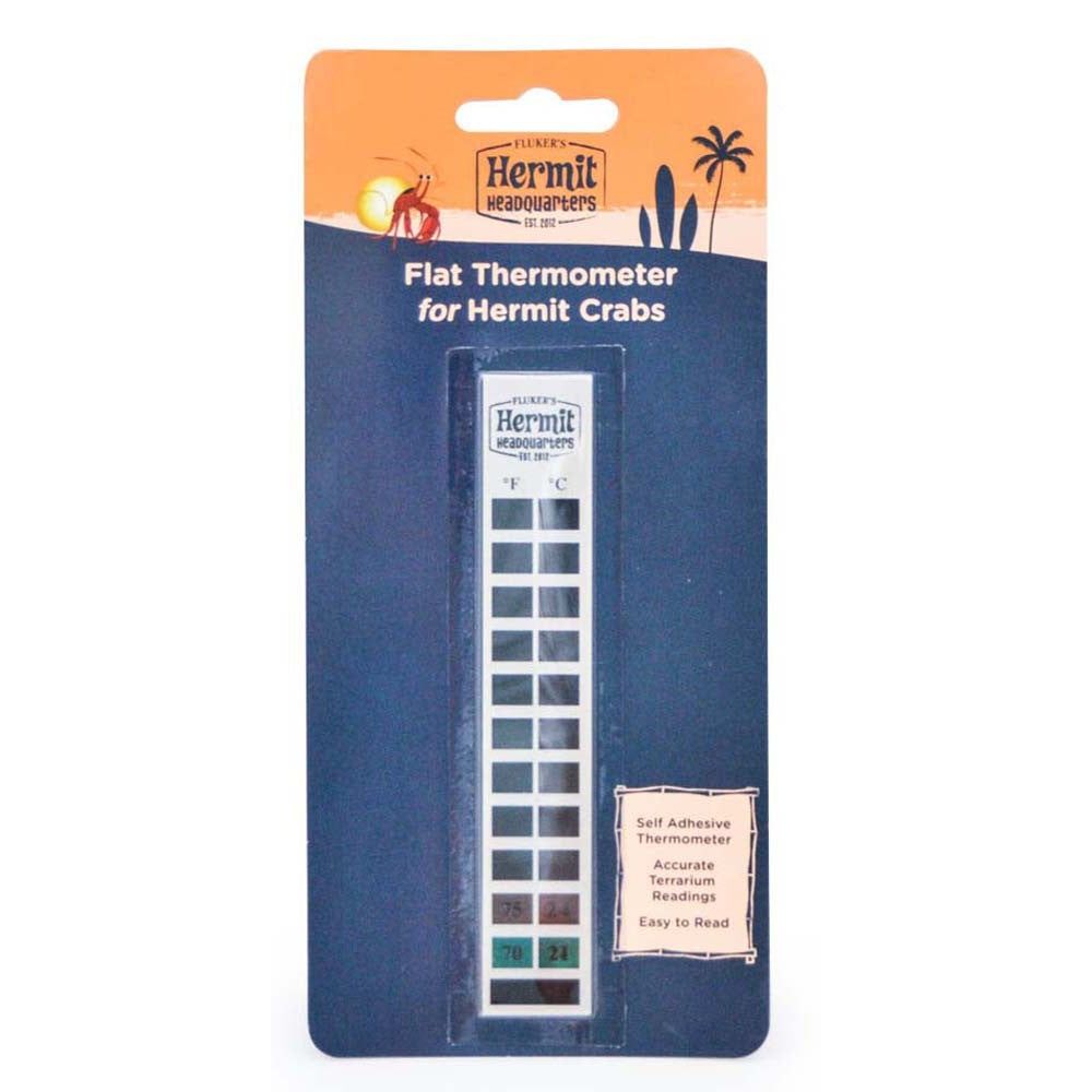 Fluker's Hermit Crab Flat Thermometer White 1ea