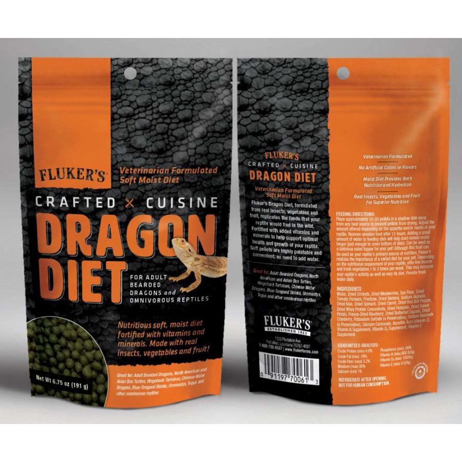 Fluker's Crafted Cuisine Adult Bearded Dragon Diet Dry Food 1ea/6.75 oz