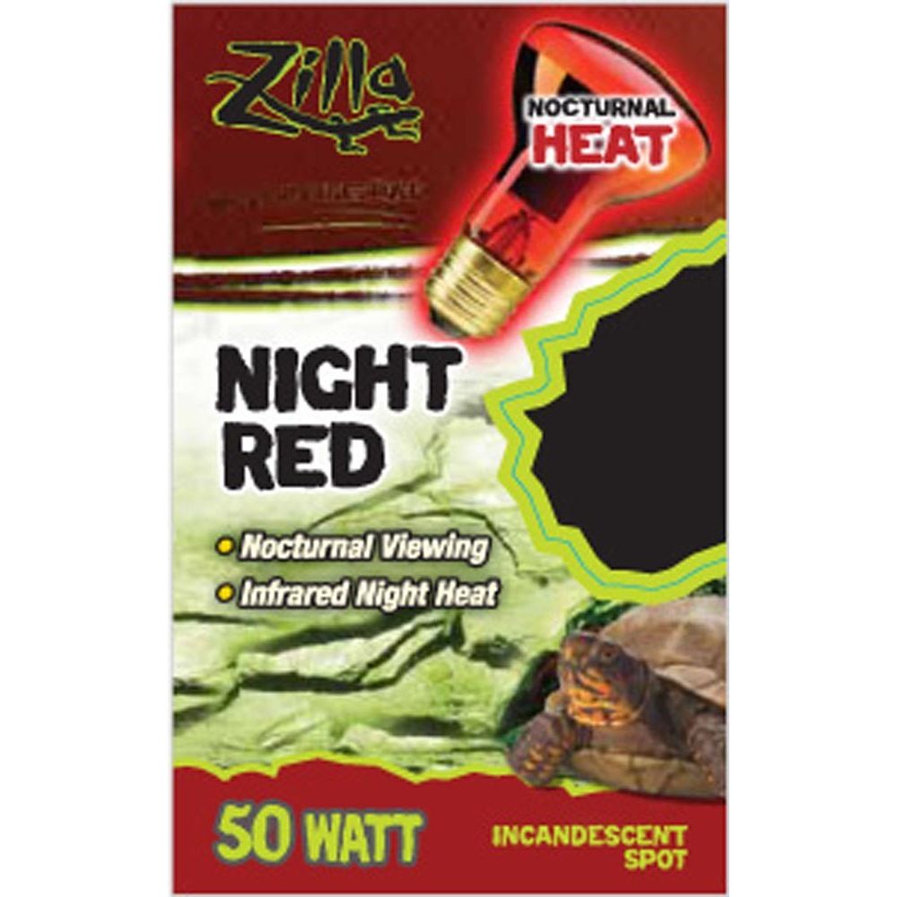 Zilla Incandescent Spot Bulbs Night Red 1ea/50 W