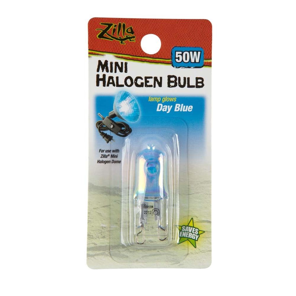 Zilla Light & Heat Mini Halogen Bulbs Day Blue 1ea/50 W