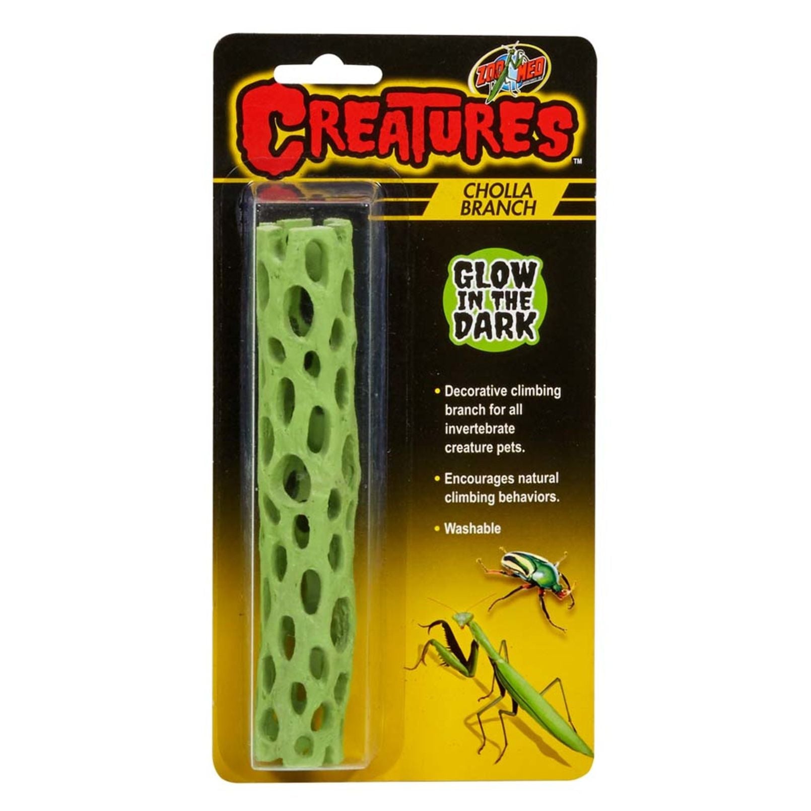Zoo Med Creatures Cholla Branch Glow in the Dark 1ea