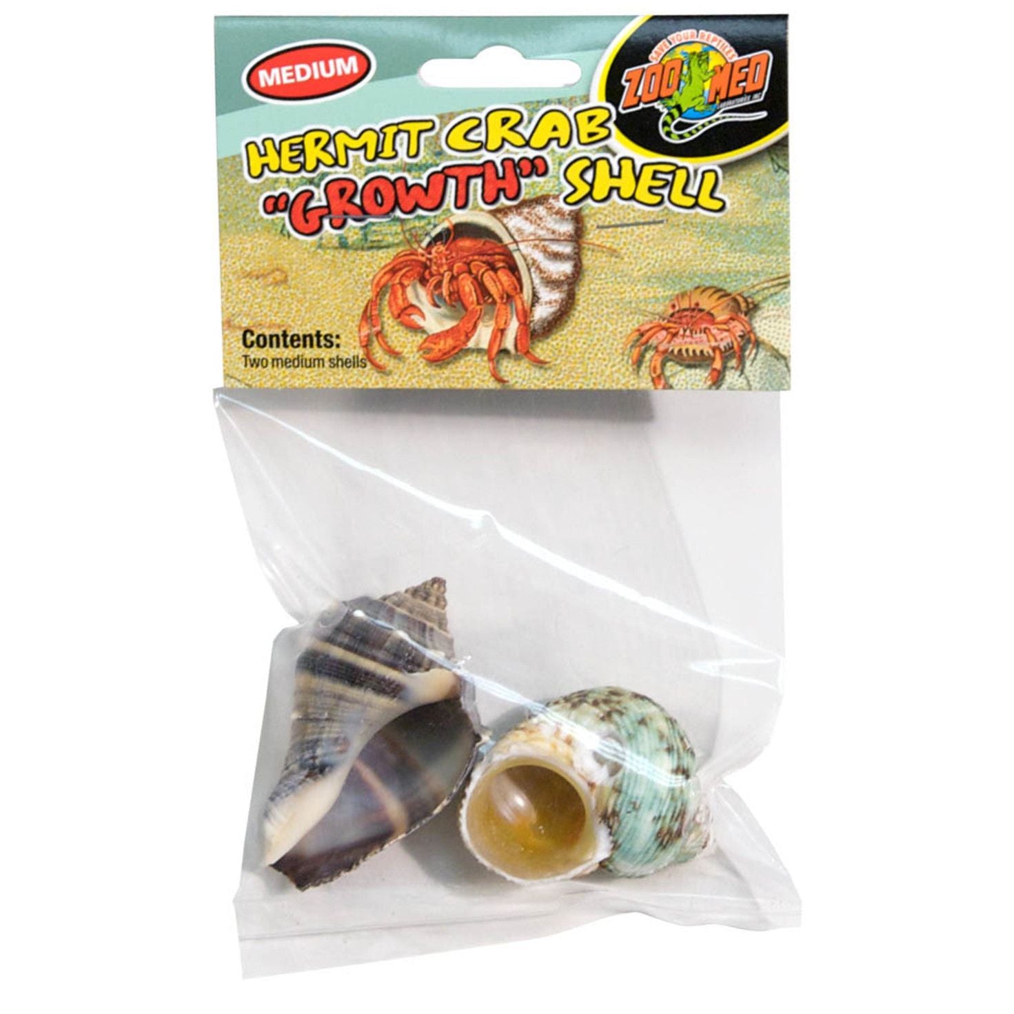 Zoo Med Hermit Crab Growth Shell Assorted 1ea/MD, 2 pk
