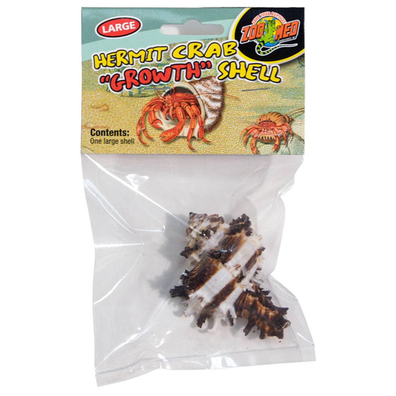 Zoo Med Hermit Crab Growth Shell Assorted 1ea/LG, 1 pk