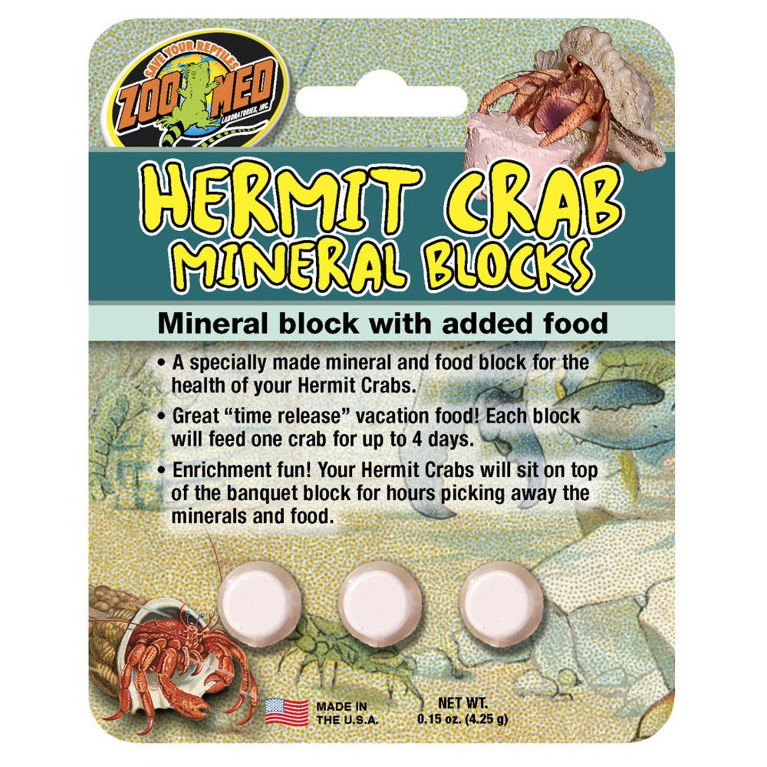 Zoo Med Hermit Crab Mineral Block 1ea/0.15 oz