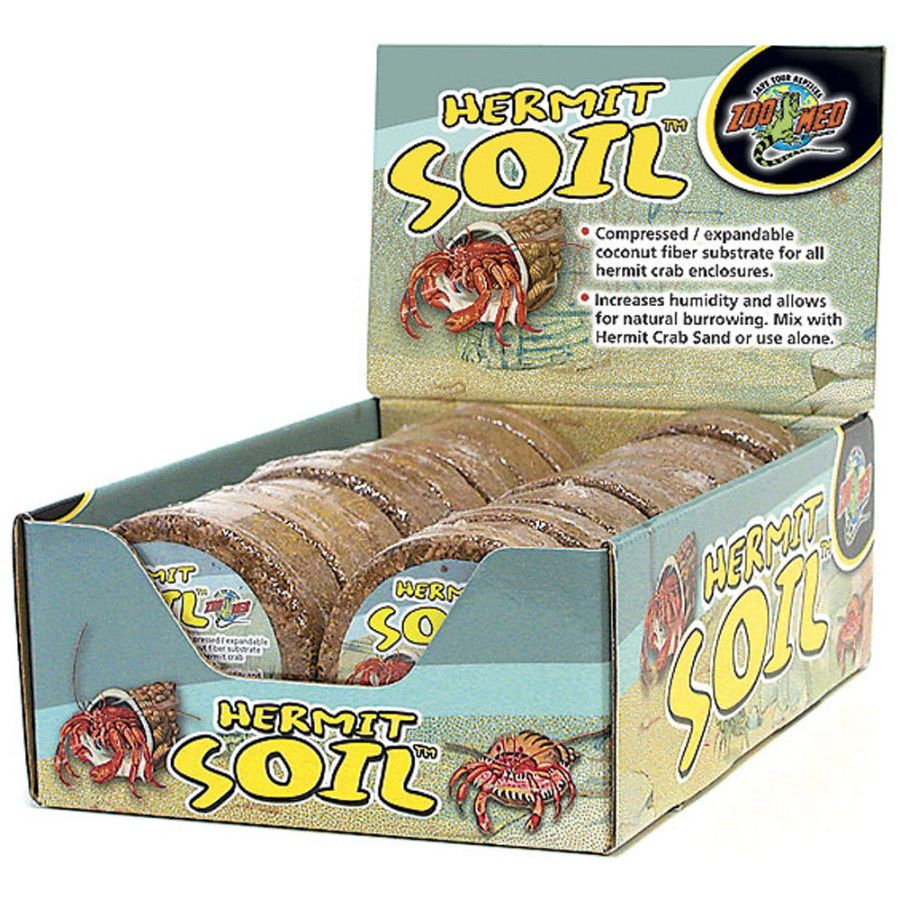 Zoo Med Hermit Soil Coconut Fiber Substrate Natural 2 lb (Case of 16)