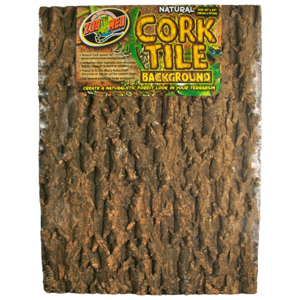 Zoo Med Natural Cork Tile Background Brown 1ea/18In X 24 in, XL