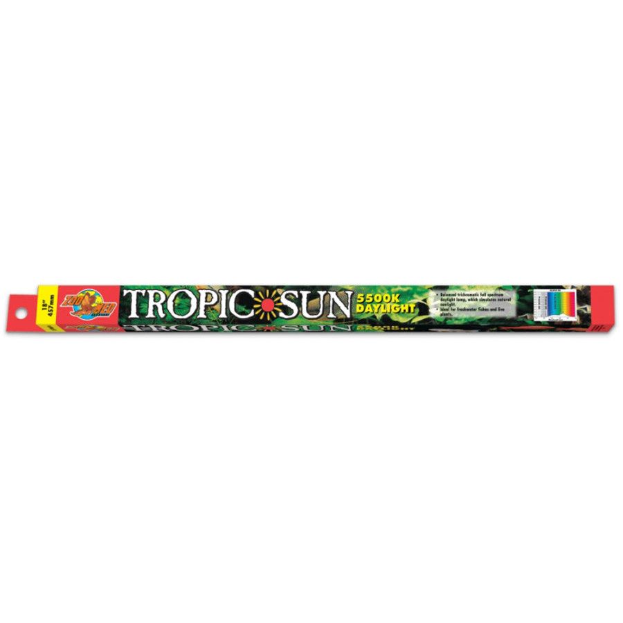 Zoo Med Tropic Sun 5500K Daylight T8 Lamp White 1ea/18 in