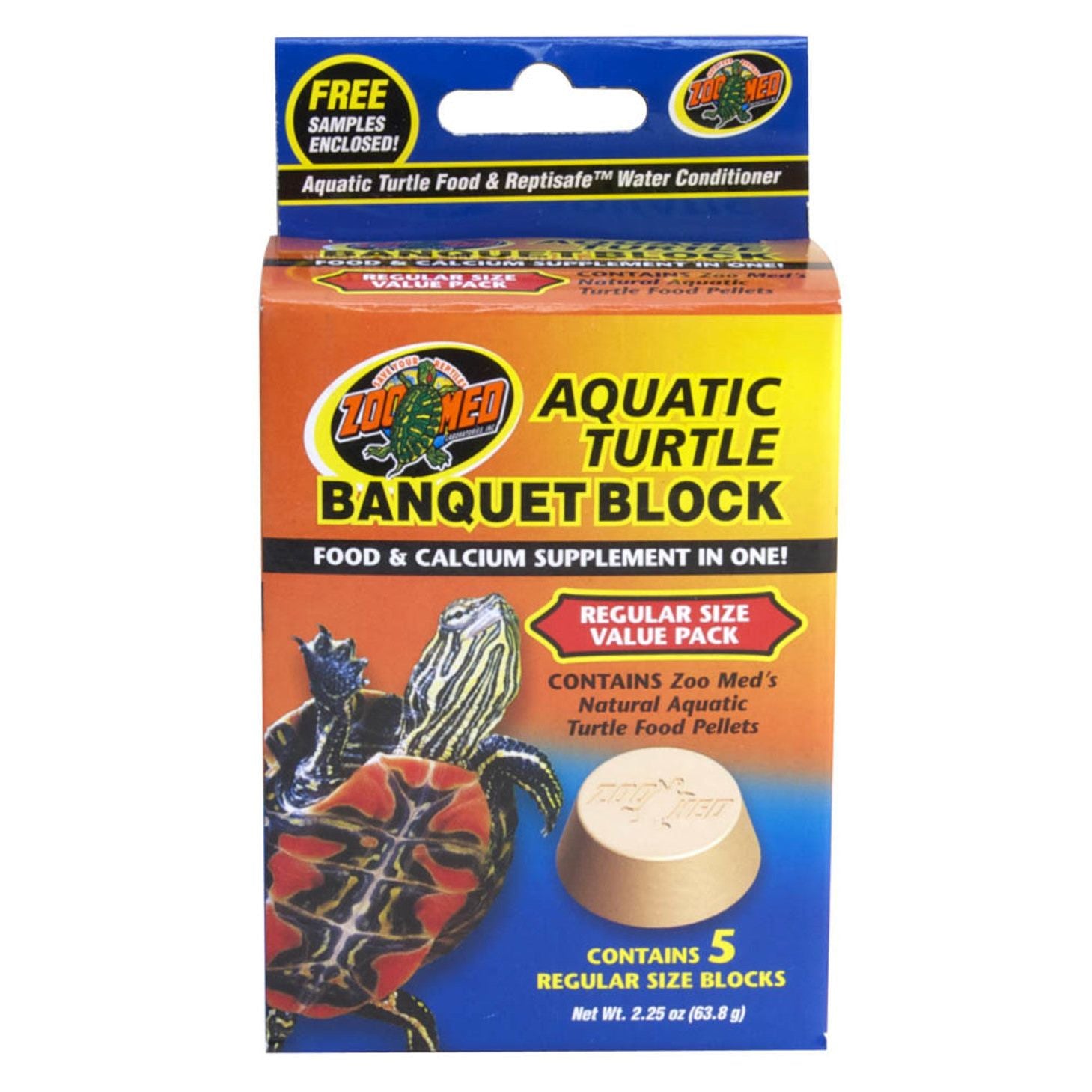 Zoo Med Aquatic Turtle Banquet Block 1ea/Regular, 5 pk