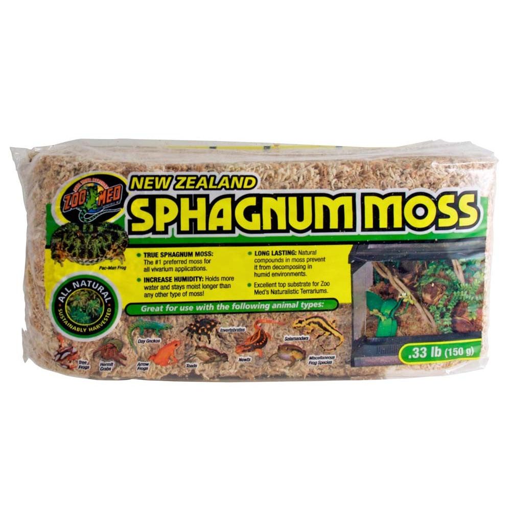 Zoo Med New Zealand Sphagnum Moss Brown 1ea/0.3 lb
