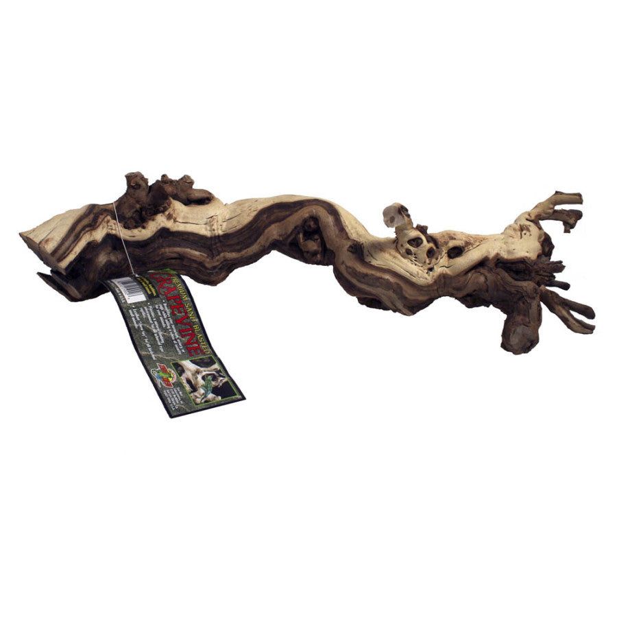 Zoo Med Premium Sand Blasted Grapevine Wood Brown 1ea/LG