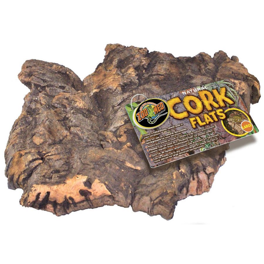 Zoo Med Natural Cork Flats Background Brown 1ea/MD