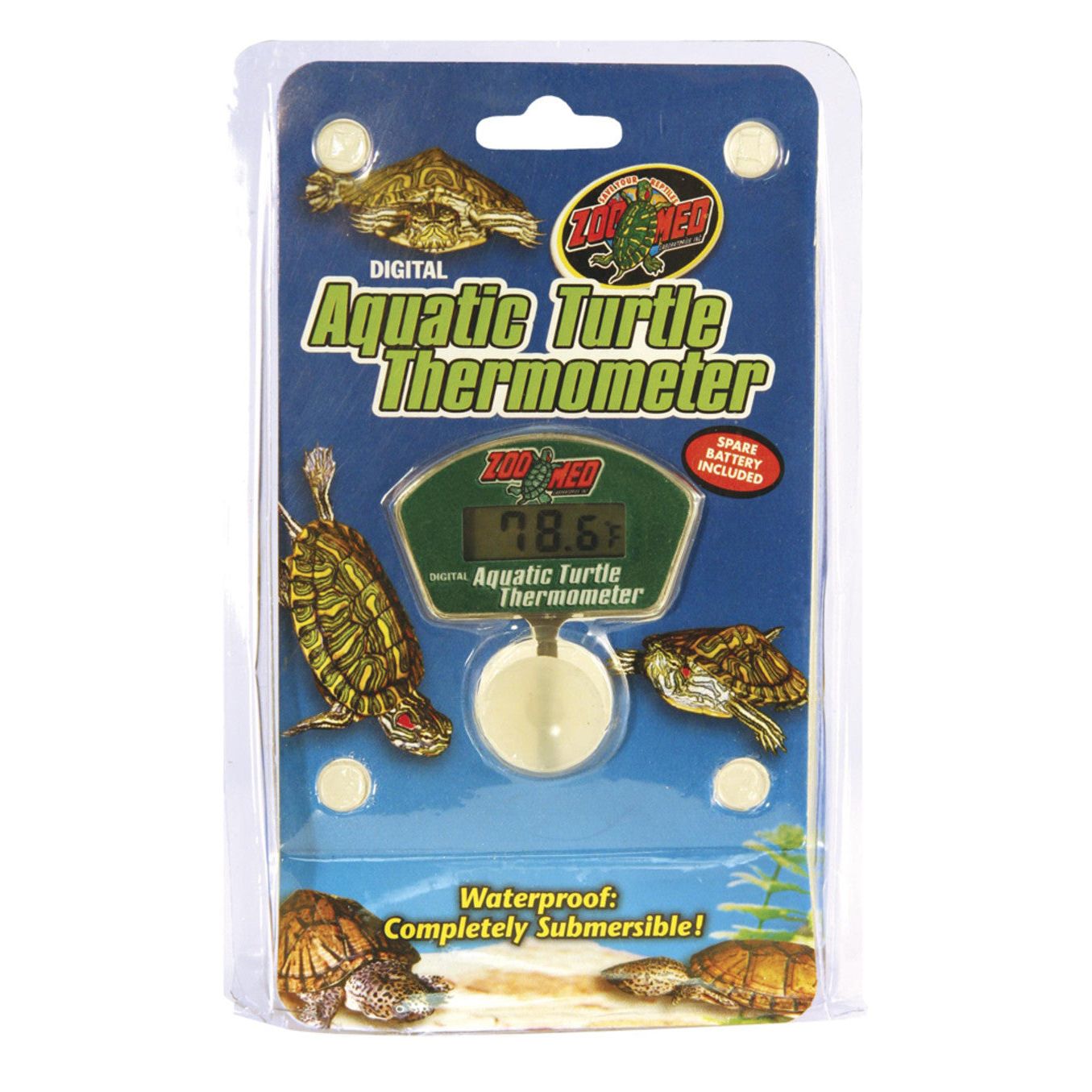 Zoo Med Digital Aquatic Turtle Thermometer Green 1ea