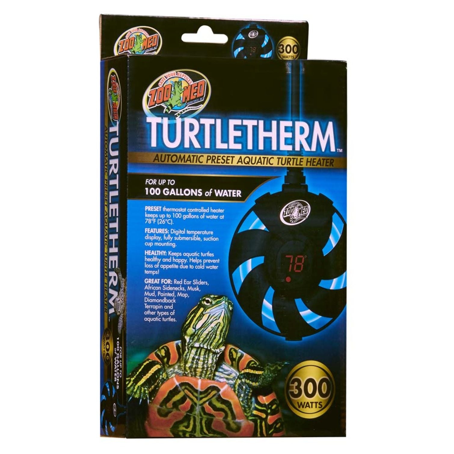 Zoo Med Turtletherm Automatic Preset Aquatic Turtle Heater 1ea/300 W