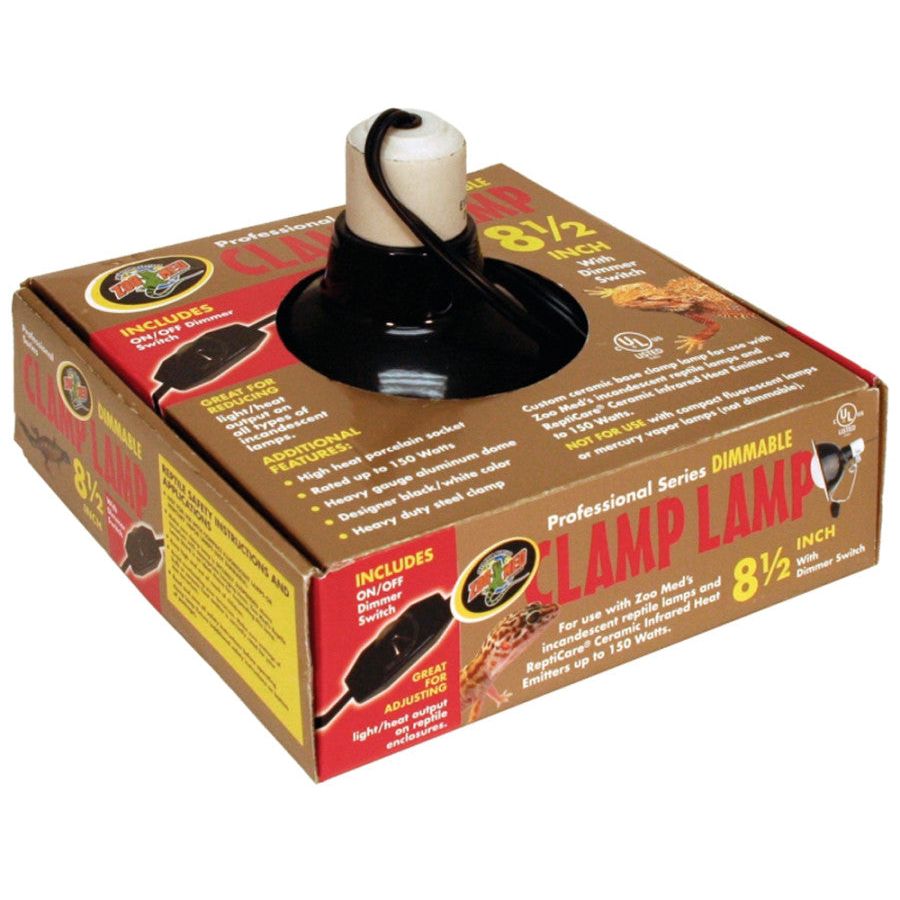 Zoo Med Professional Series Dimmable Clamp Lamp Black 1ea/8.5 in