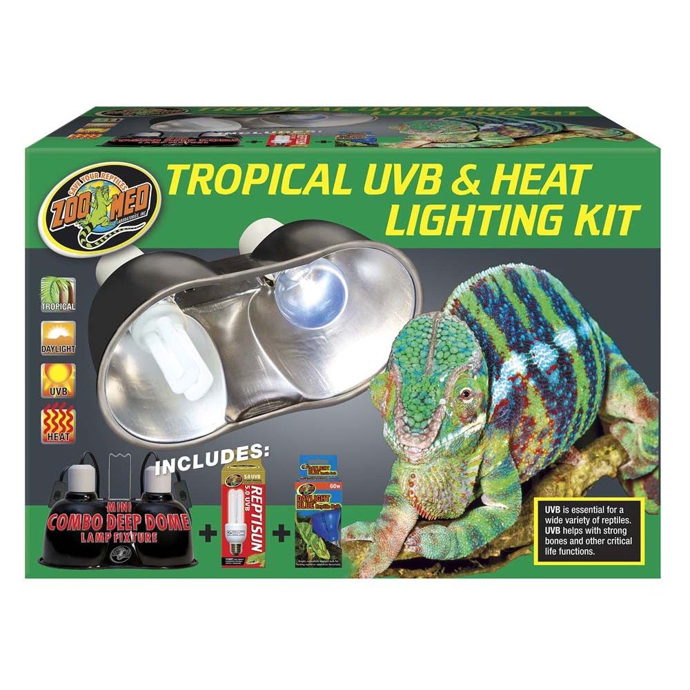 Zoo Med Tropical UVB & Heat Lighting Kit 1ea