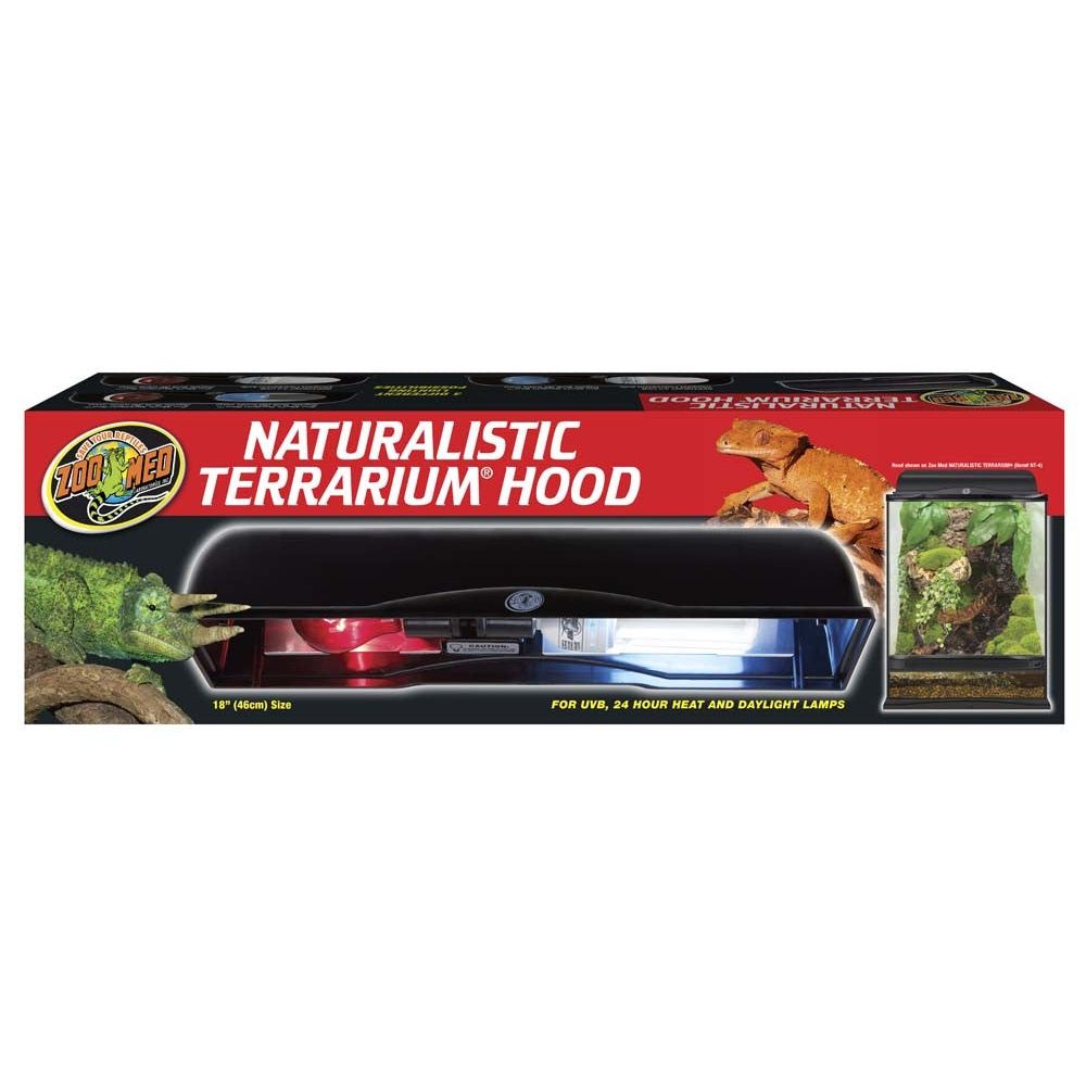 Zoo Med Naturalistic Terrarium Hood Black 1ea/18 in