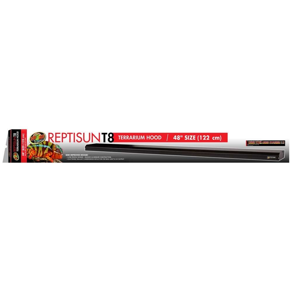 Zoo Med ReptiSun T8 Terrarium Hood Hood Only Black 1ea/48 in