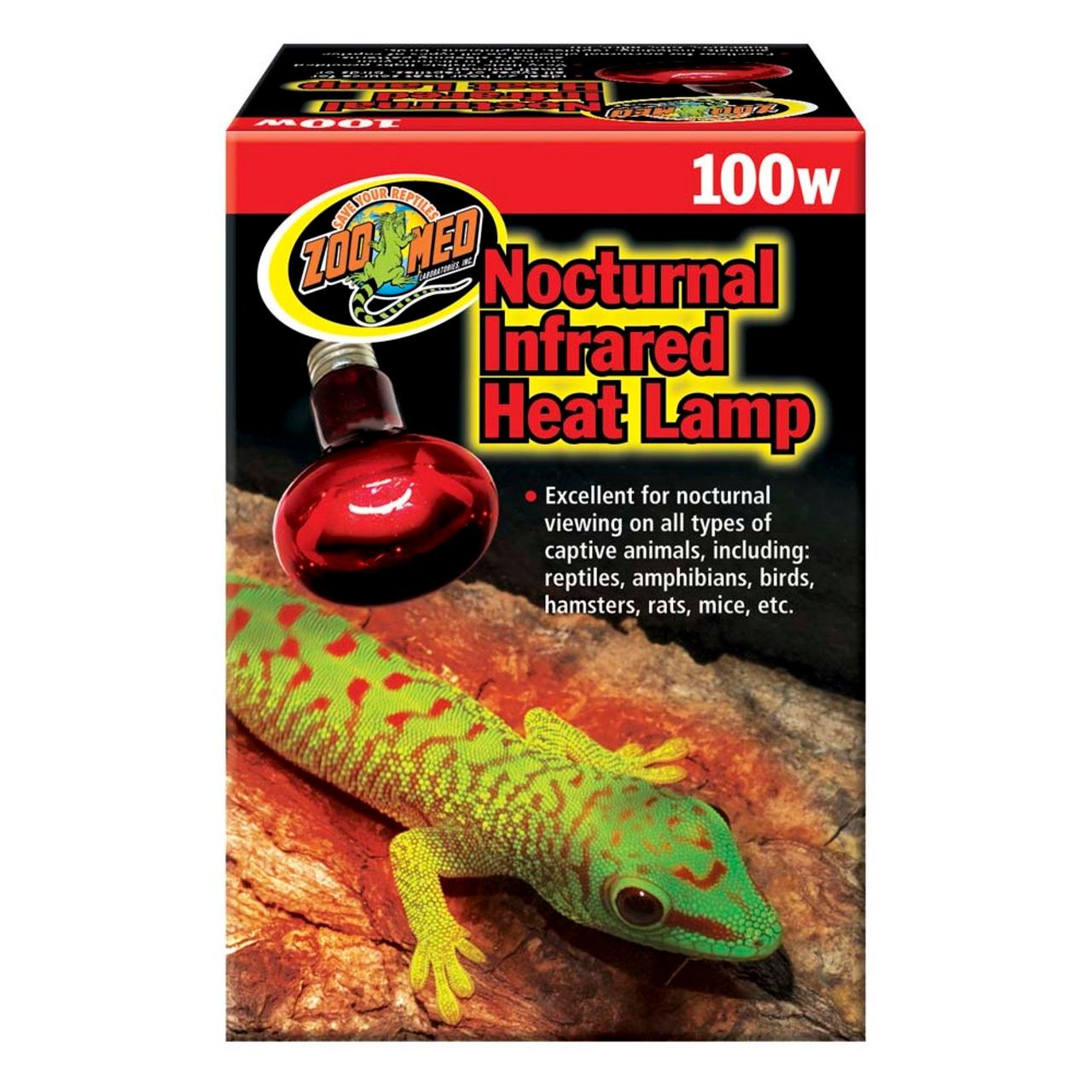 Zoo Med Nocturnal Infrared Heat Lamp 1ea/100 W