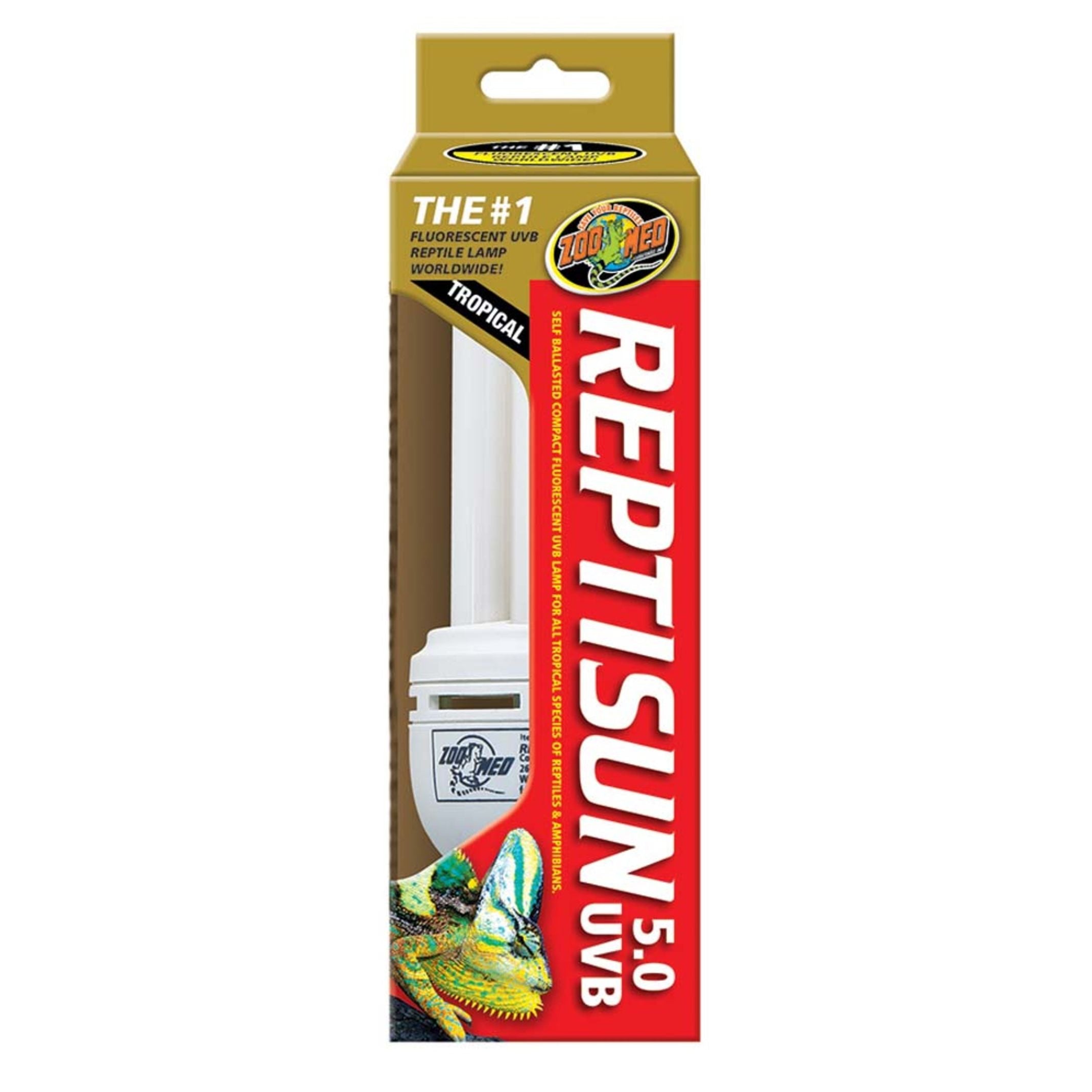 Zoo Med ReptiSun 5.0 UVB Tropical Compact Fluorescent Lamp Regular White 1ea/26 W