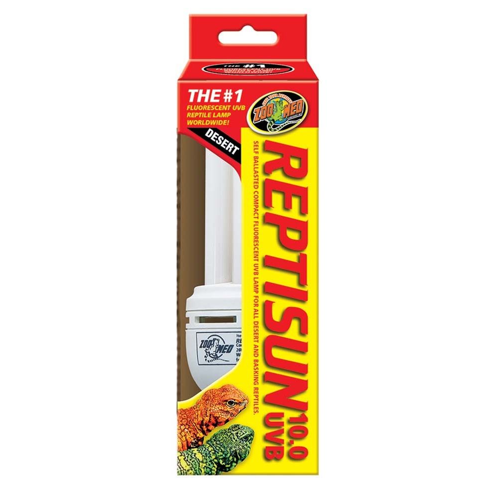 Zoo Med ReptiSun 10.0 UVB Desert Compact Fluorescent Lamp Regular White 1ea/26 W
