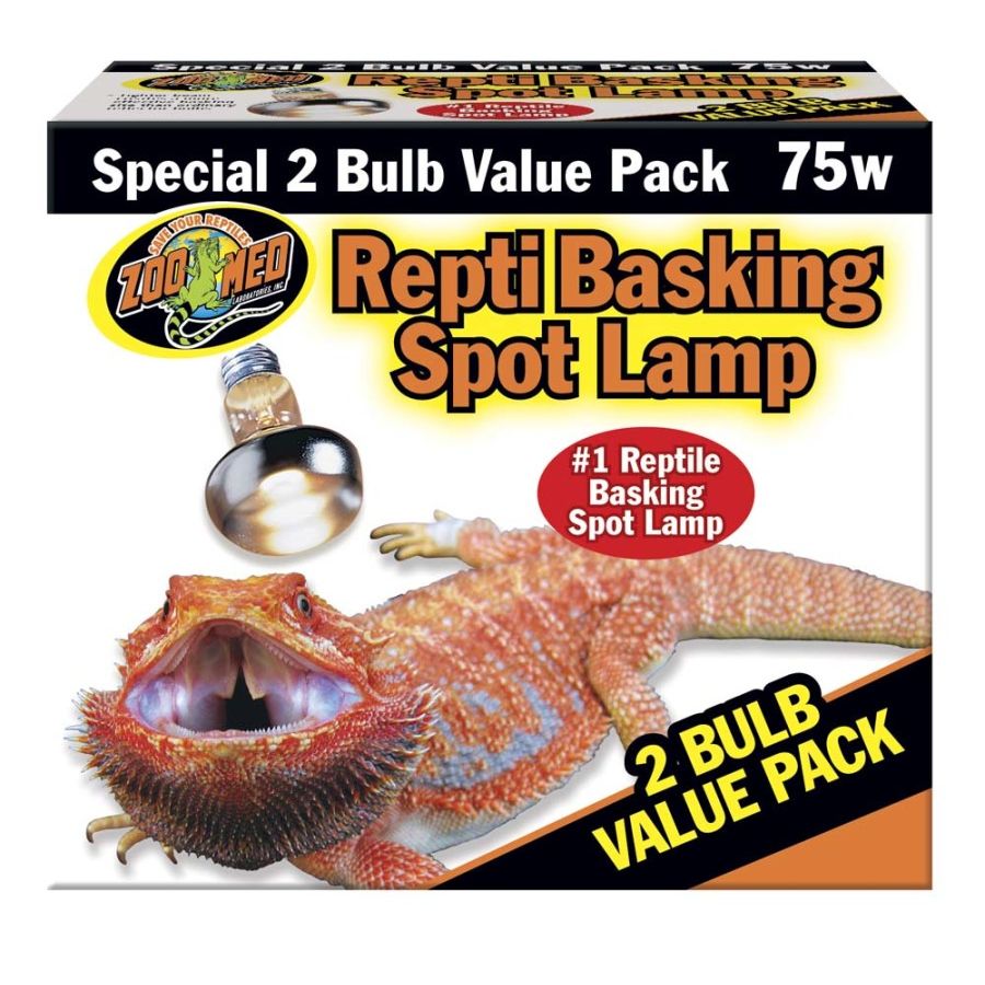 Zoo Med Repti Basking Spot Lamp 1ea/75 W, 2 pk