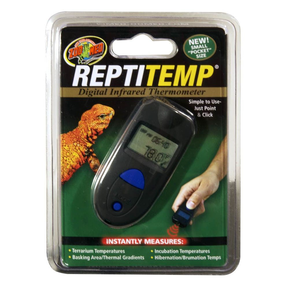 Zoo Med ReptiTemp Digital Infrared Thermometer Black 1ea