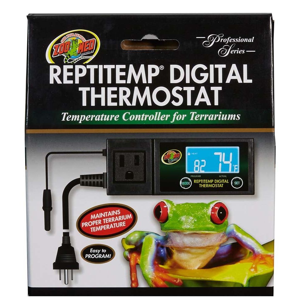 Zoo Med ReptiTemp Digital Thermostat Black 1ea