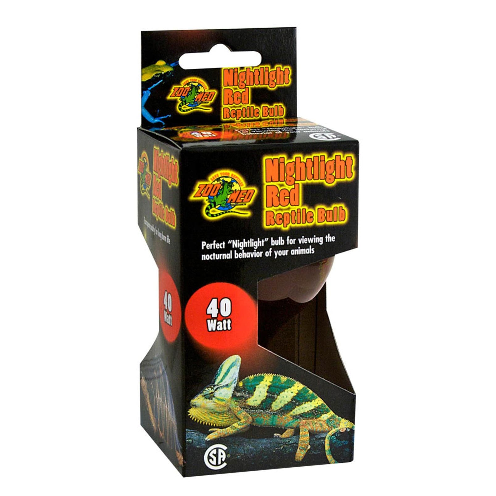 Zoo Med Nightlight Red Reptile Bulb Red 1ea/40 W