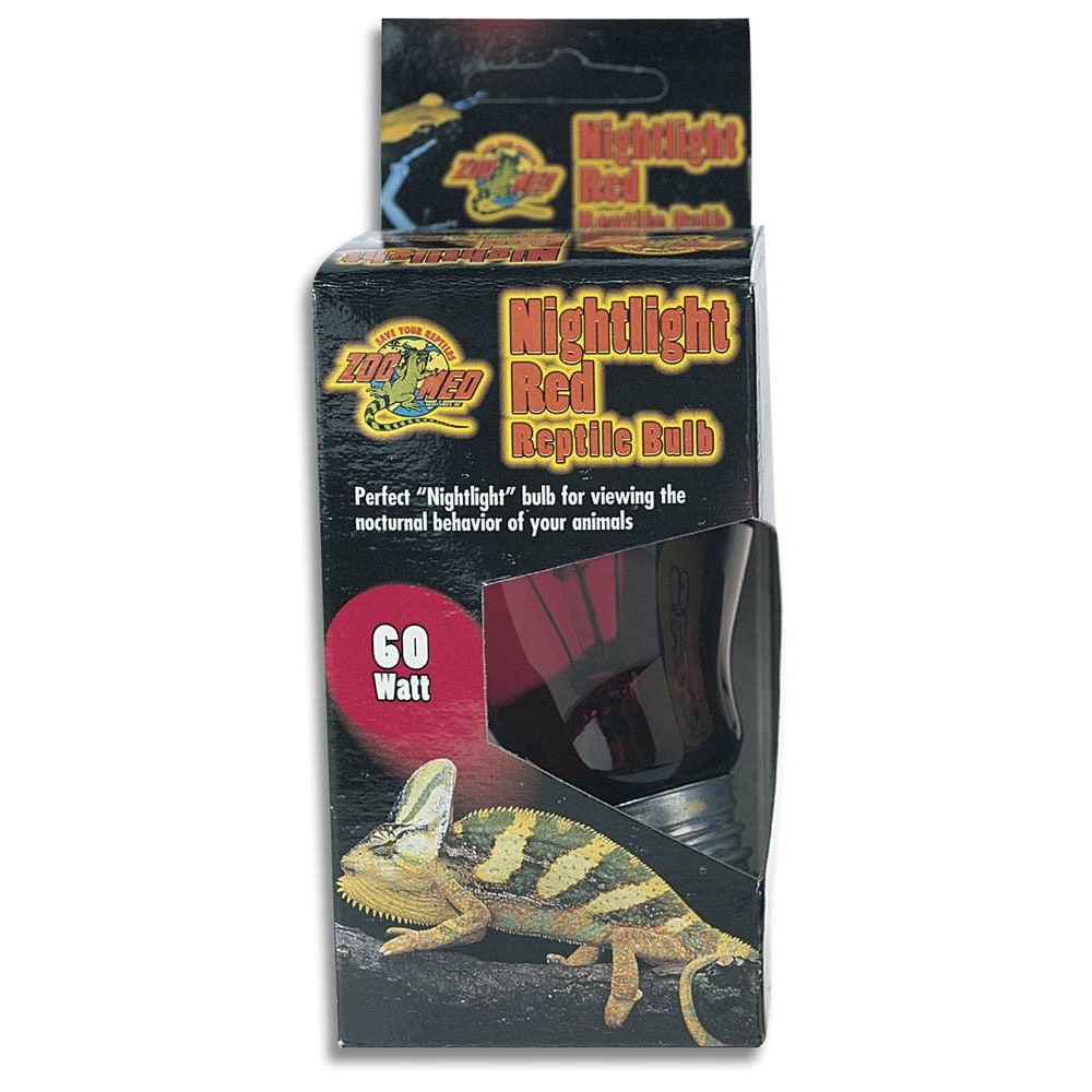 Zoo Med Nightlight Red Reptile Bulb Red 1ea/60 W