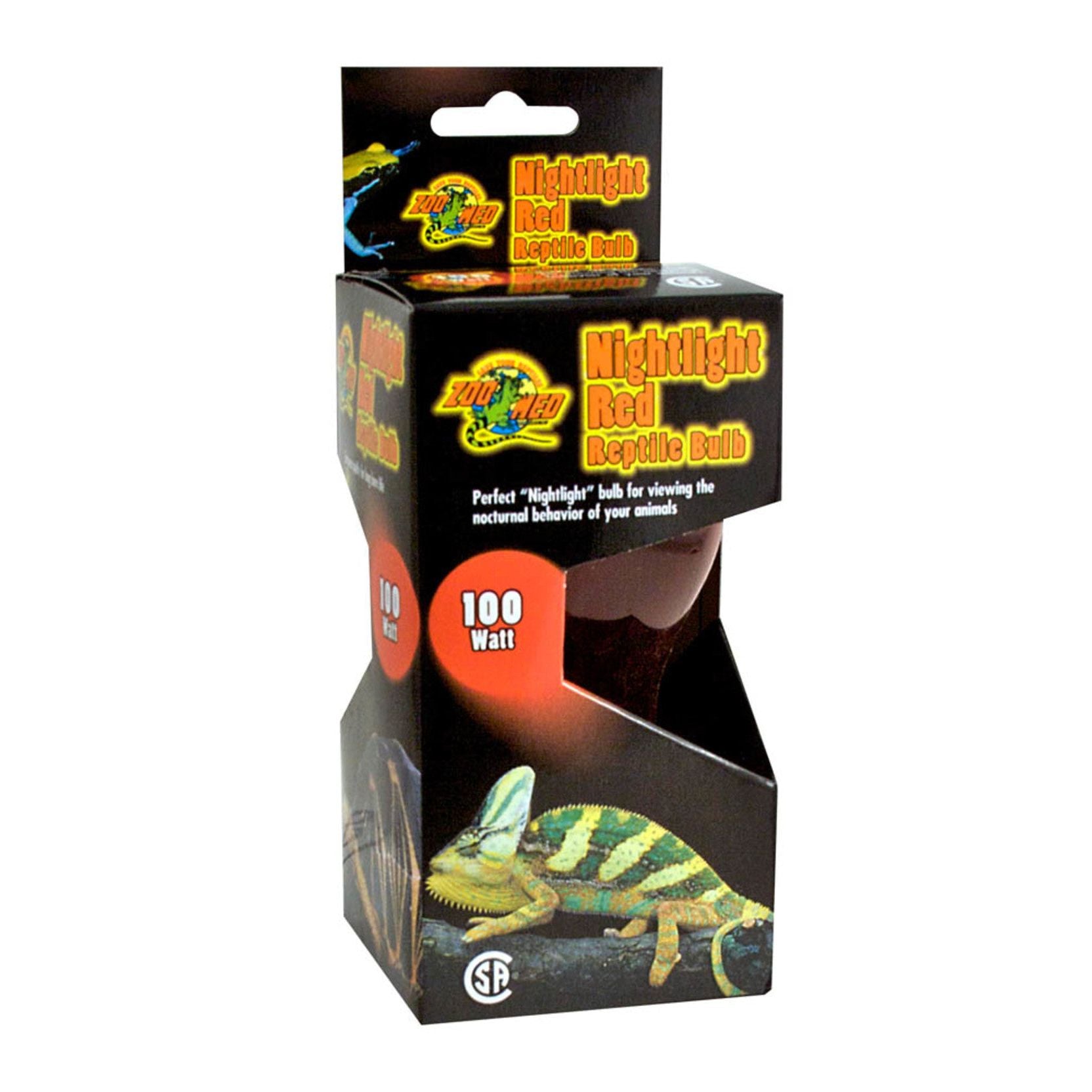 Zoo Med Nightlight Red Reptile Bulb Red 1ea/100 W
