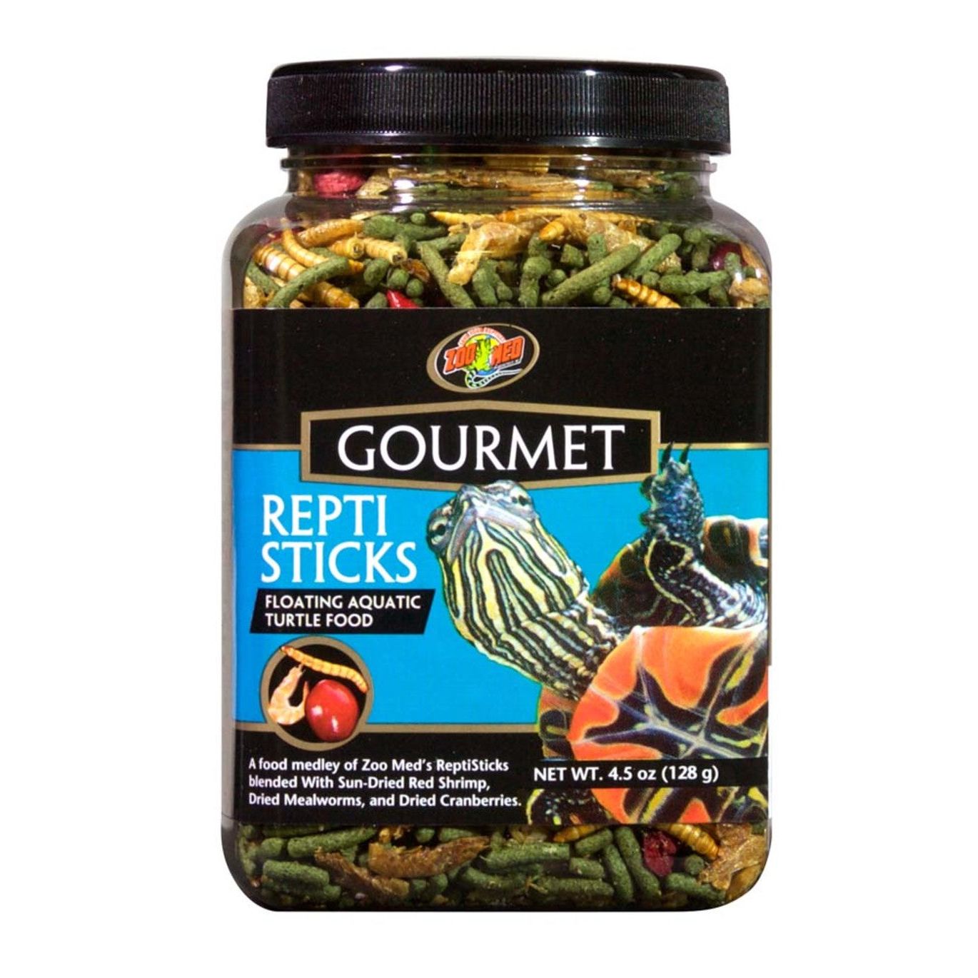 Zoo Med Gourmet Reptisticks Floating Aquatic Turtle Dry Food 1ea/4.5 oz
