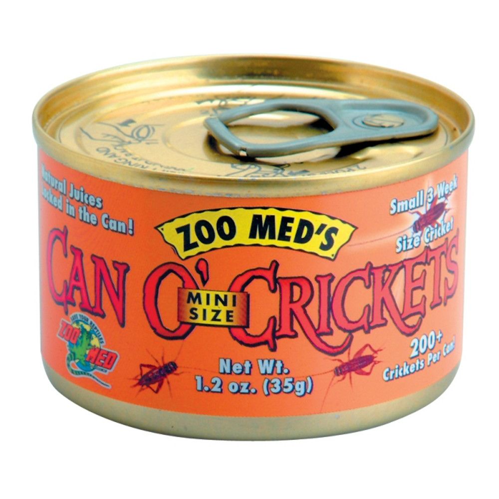 Zoo Med Can O' Mini Crickets Reptile Wet Food 1ea/1.2 oz