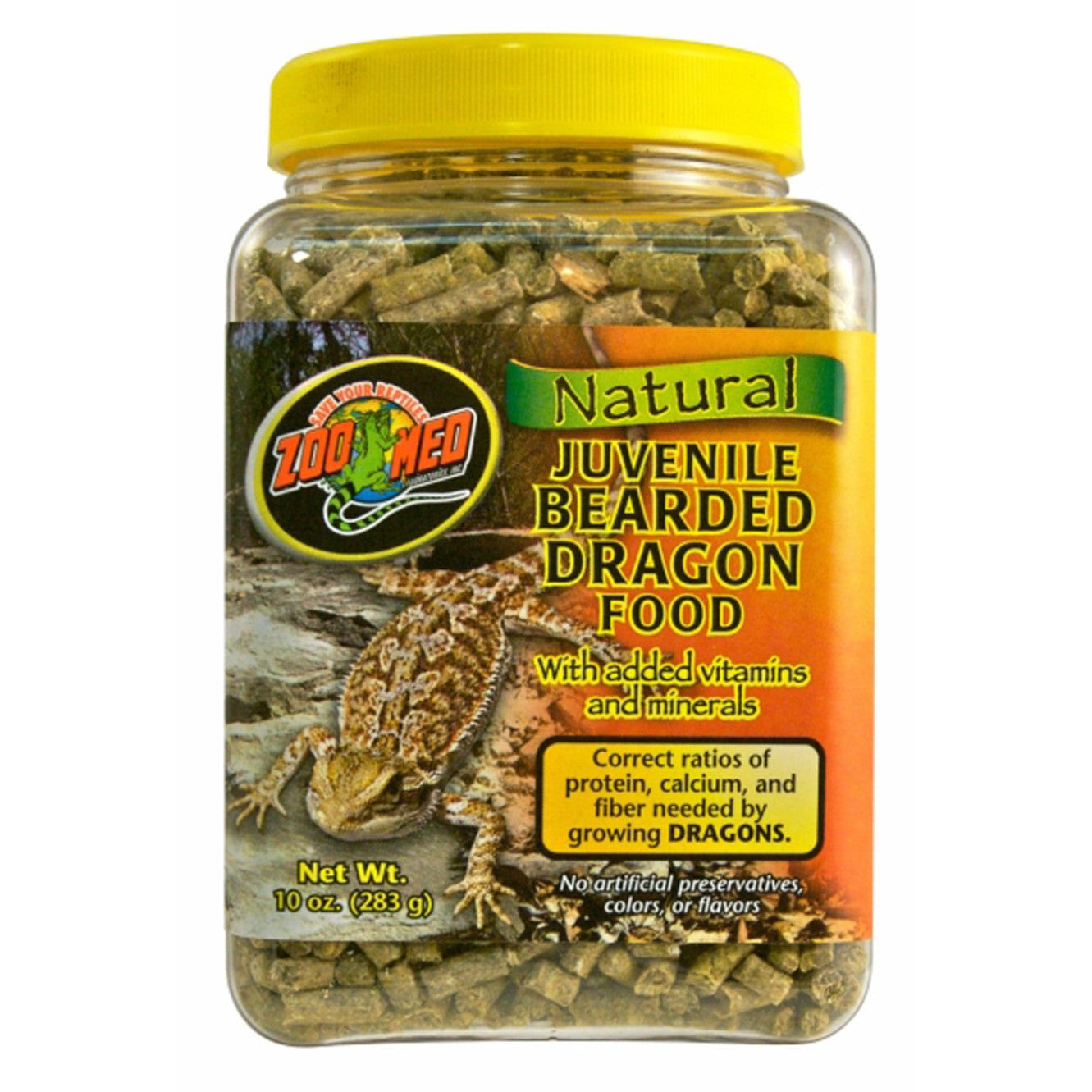 Zoo Med Natural Juvenile Bearded Dragon Dry Food 1ea/10 oz