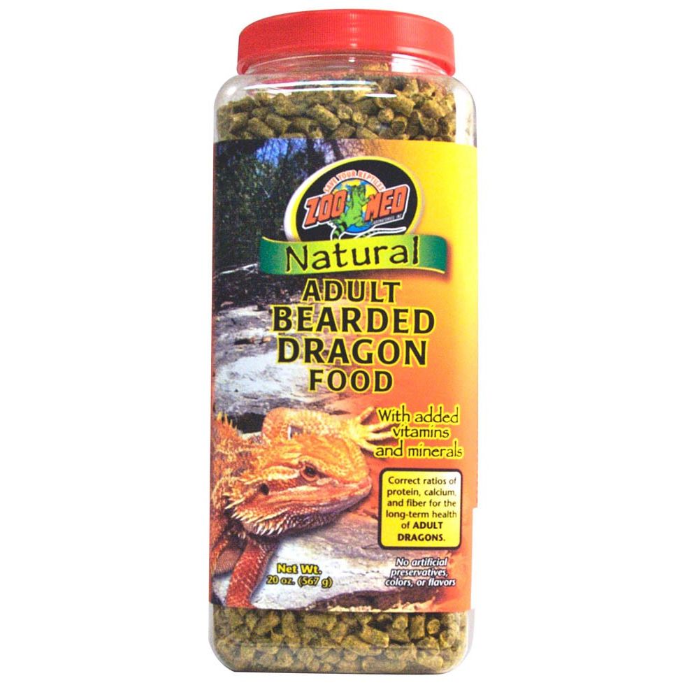 Zoo Med Natural Adult Bearded Dragon Dry Food 1ea/20 oz
