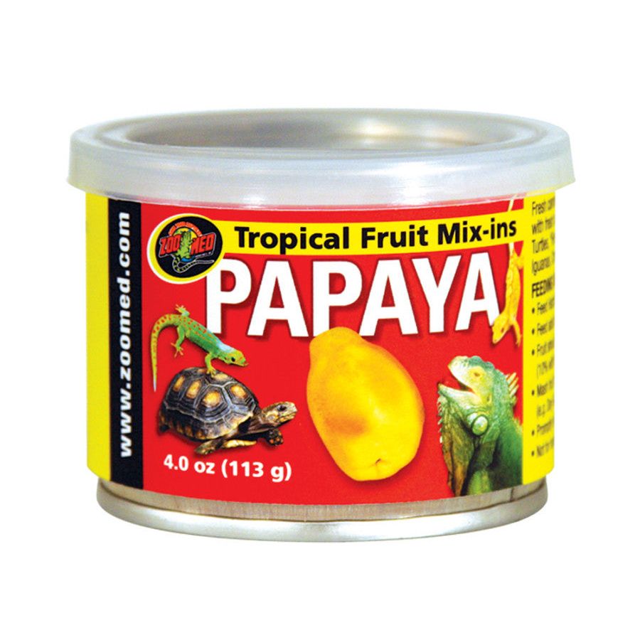 Zoo Med Fruit Mix-Ins Papaya Reptile Wet Food 1ea/3.4 oz
