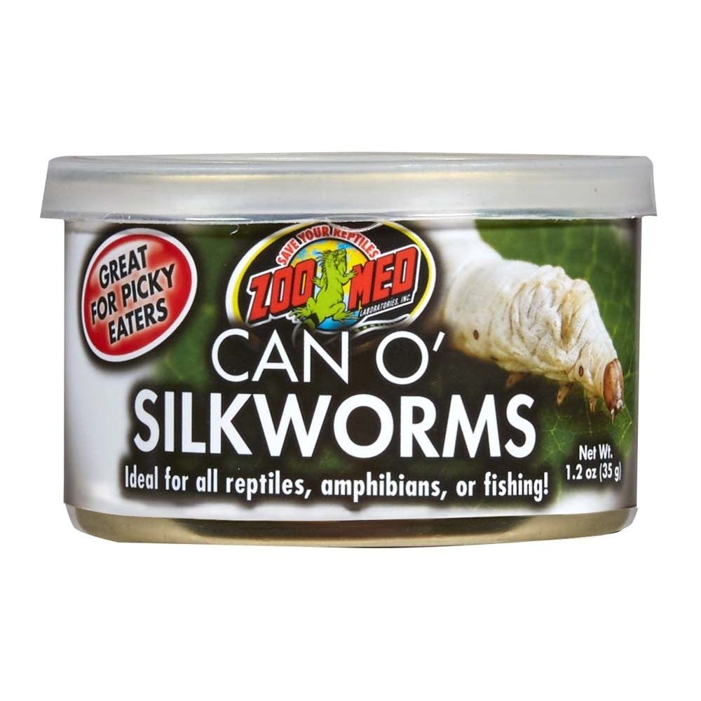 Zoo Med Can O' Silkworms Reptile Wet Food 1ea/1.2 oz
