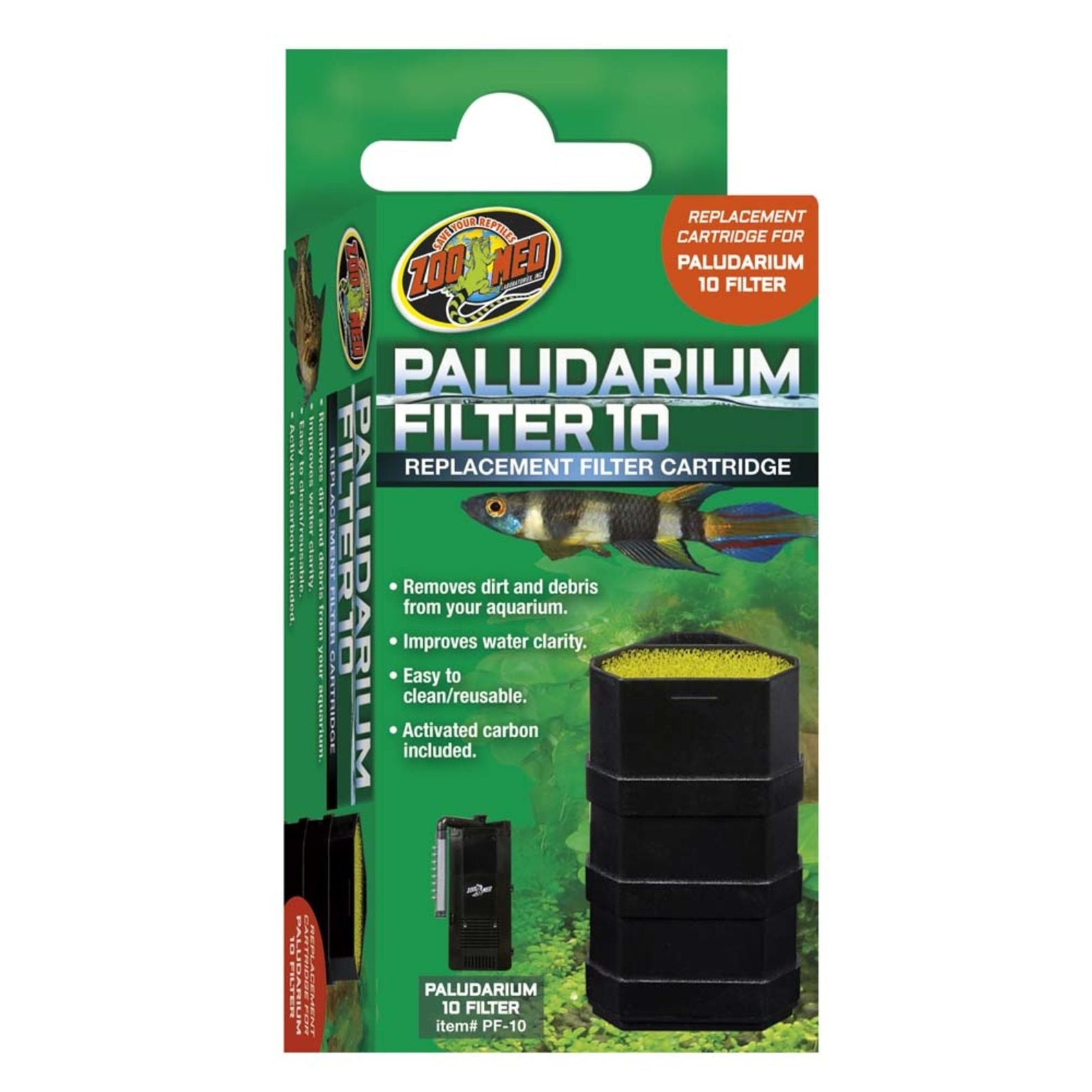 Zoo Med Replacement Filter Cartridge for PF Filters For PF-10 1ea