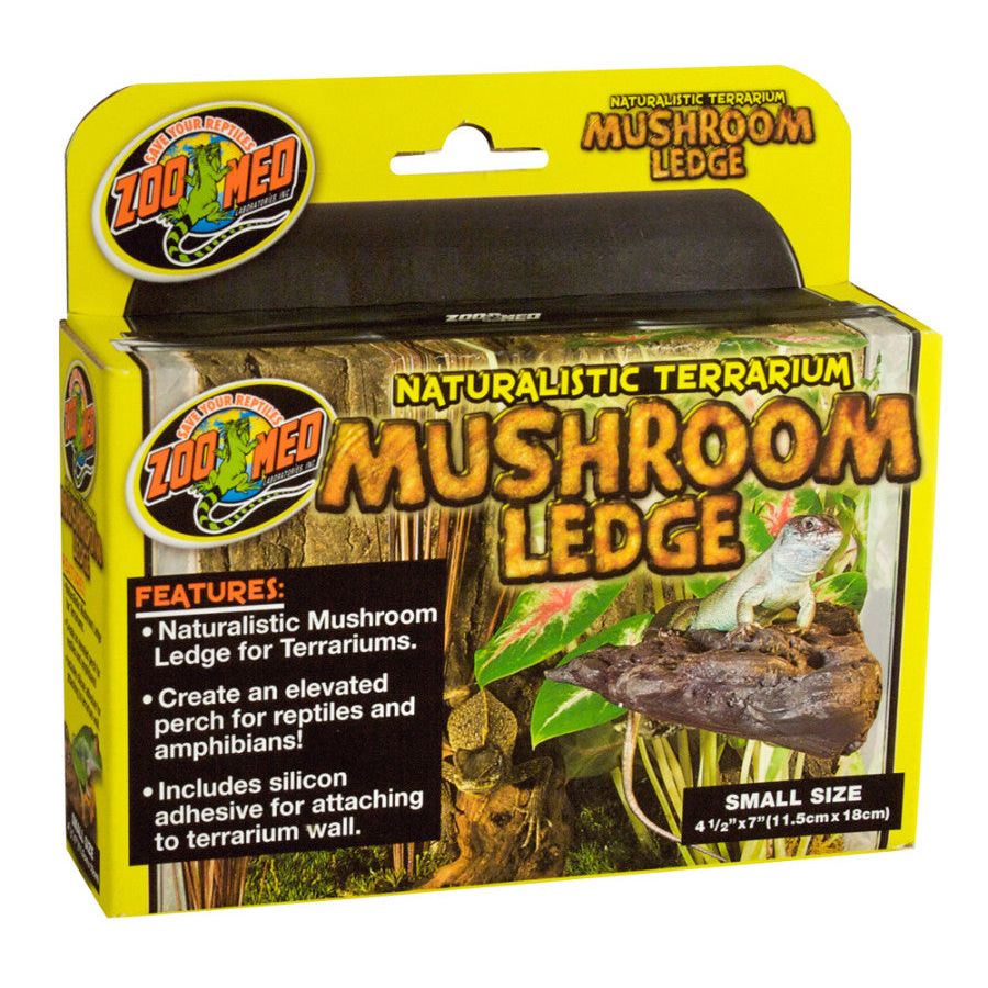 Zoo Med Mushroom Ledge Elevated Perch Brown 1ea/SM