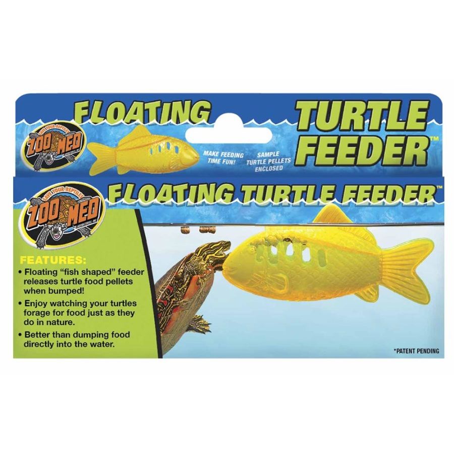 Zoo Med Floating Turtle Feeder Translucent Orange 1ea