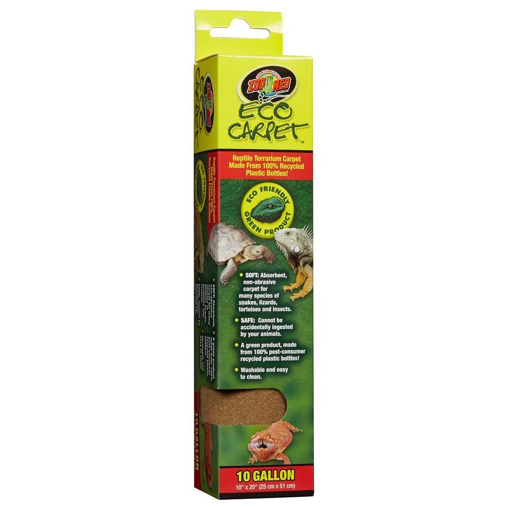 Zoo Med Eco Carpet Reptile Terrarium Carpet Tan 1ea/10 gal, 10in X 20in