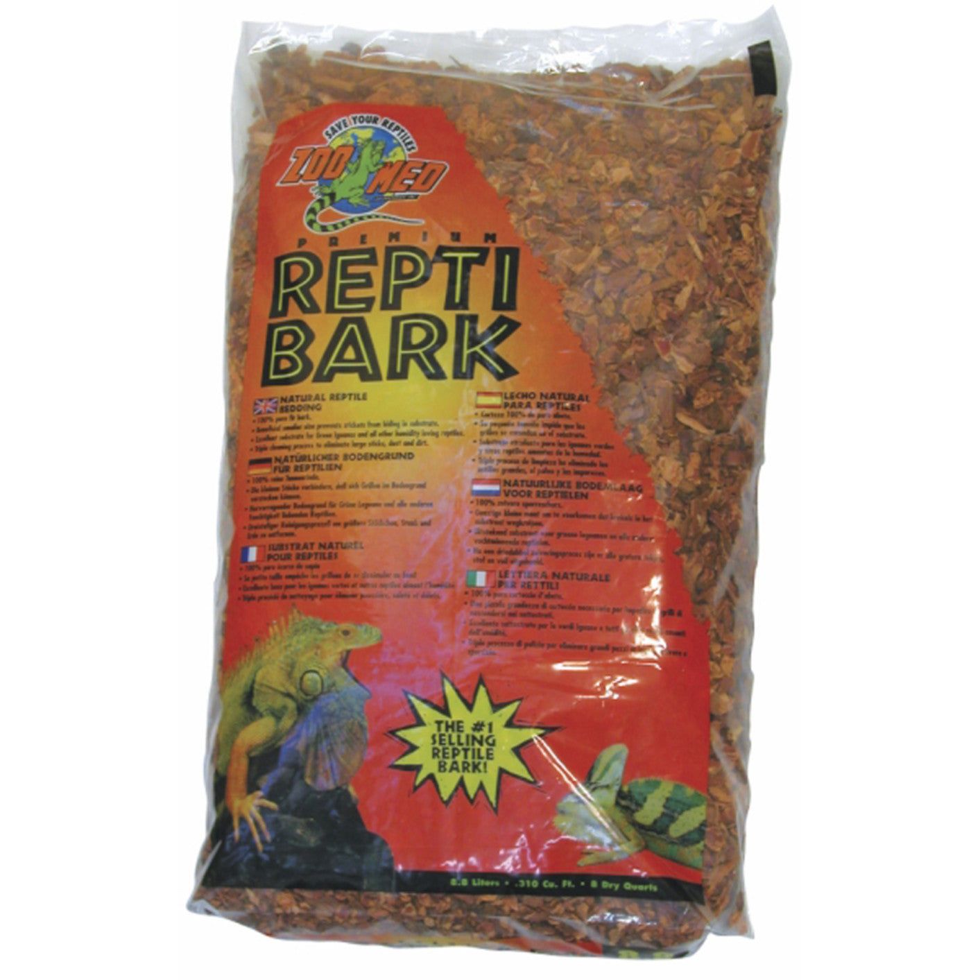Zoo Med Premium ReptiBark Bedding Substrate Brown 1ea/24 qt