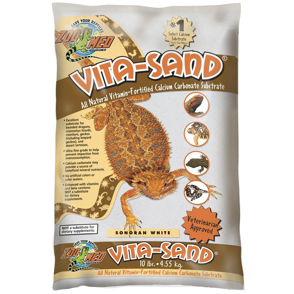 Zoo Med Vita-Sand Substrate Sonoran White 3ea/10 lb