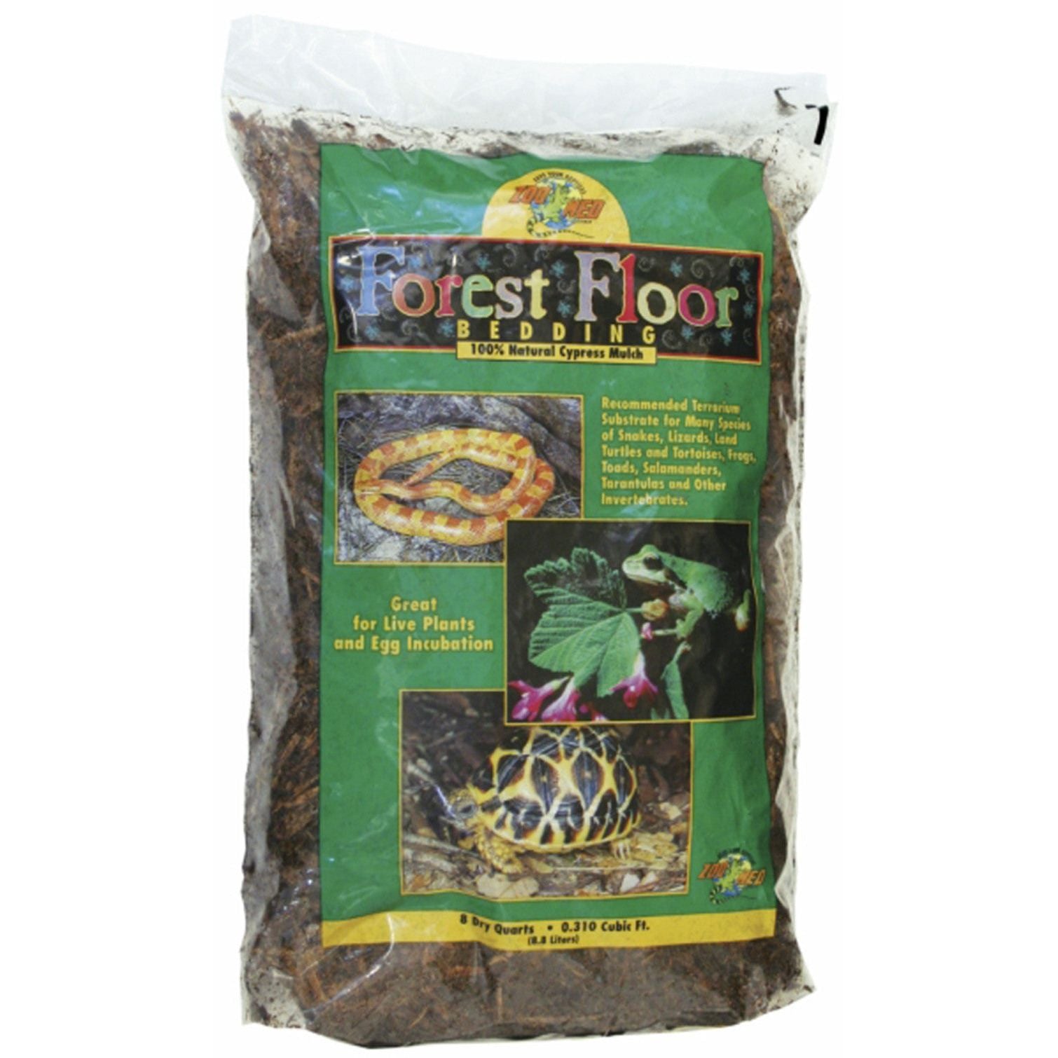 Zoo Med Forest Floor Natural Cypress Mulch Bedding Substrate Brown 1ea/8 qt