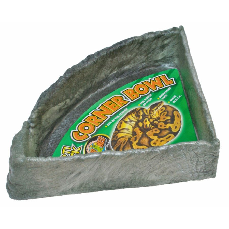 Zoo Med Repti Rock Corner Bowl Water Dish Assorted 1ea/XL