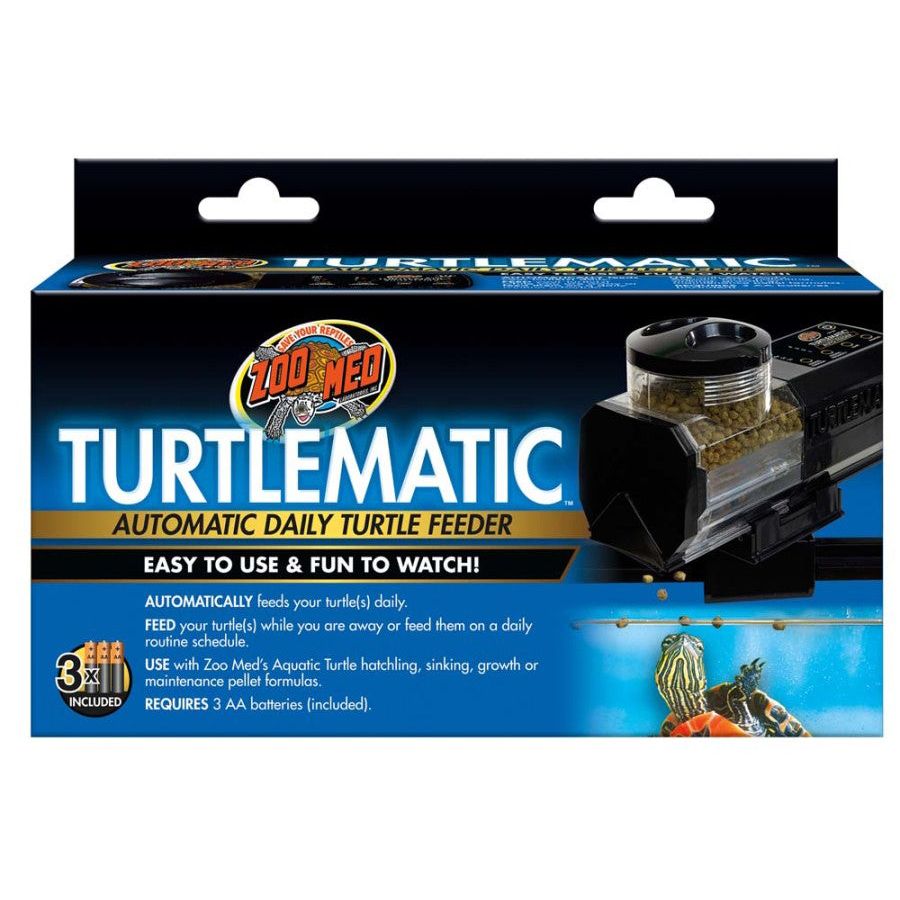 Zoo Med Turtlematic Automatic Daily Turtle Feeder Black 1ea