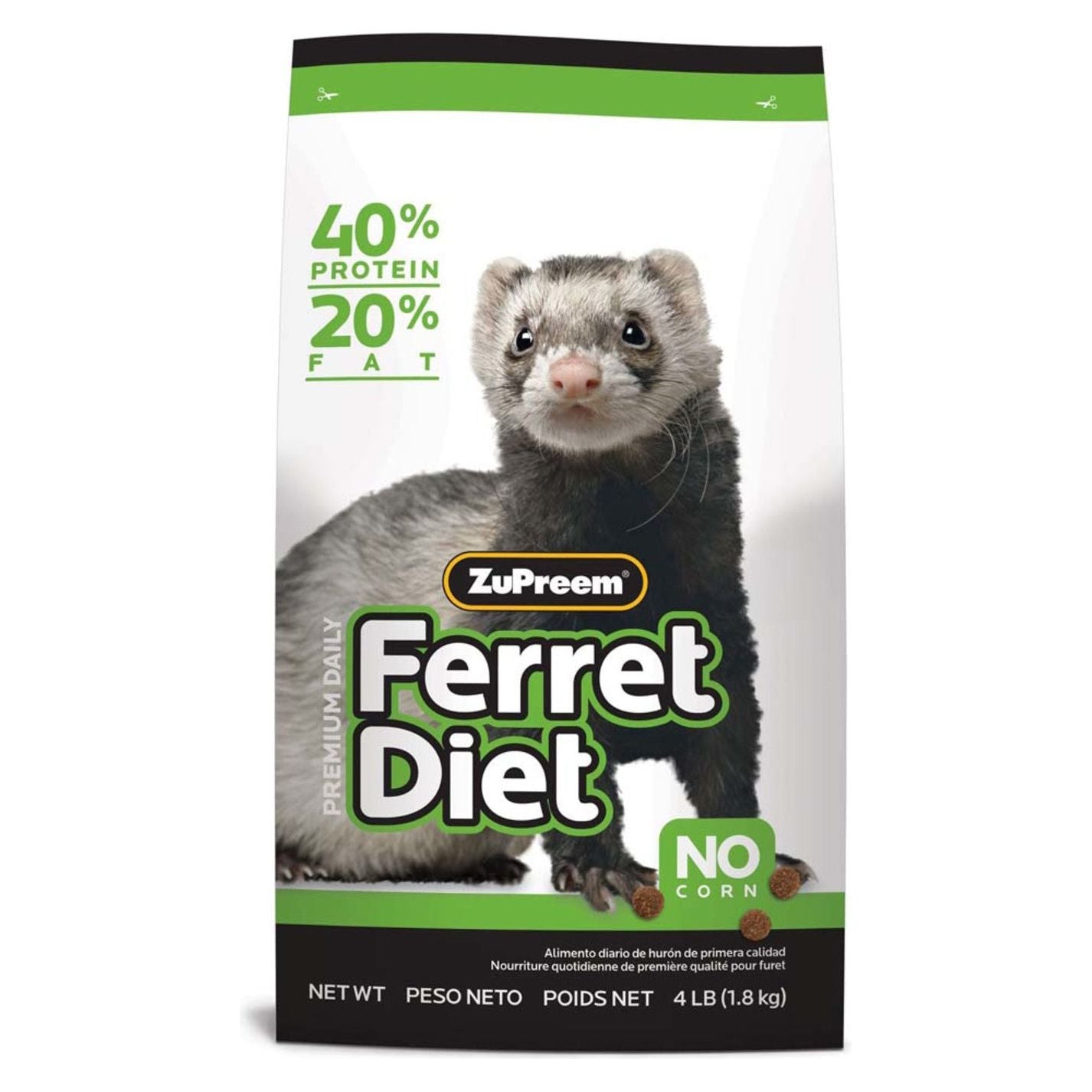 ZuPreem Premium Ferret Diet Dry Food 1ea/4 lb