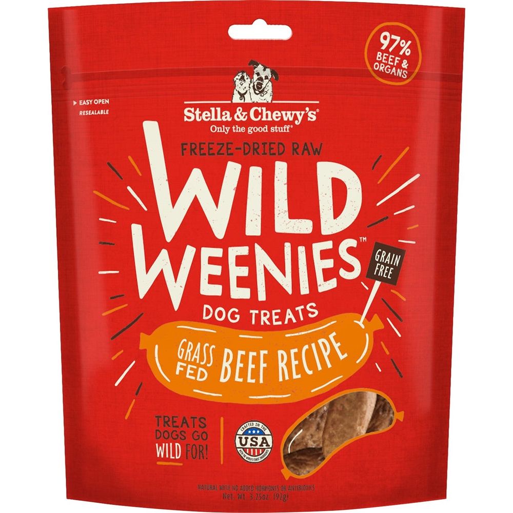 Stella And Chewys Dog Freeze Dried Weenie Beef 3.25 oz.